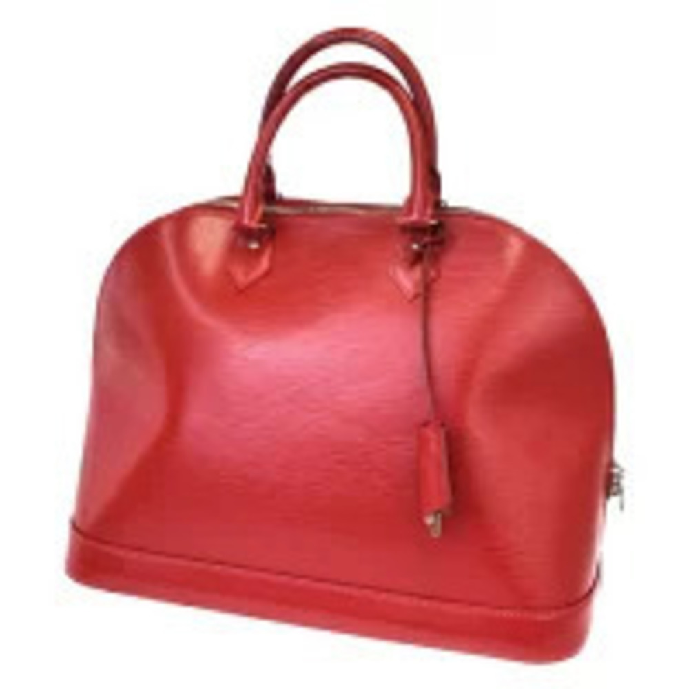 Louis Vuitton Alma Handbag Epi Carmine Leather